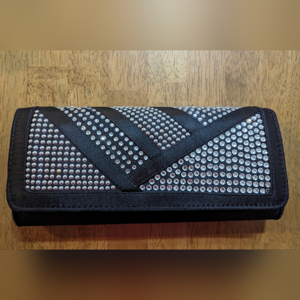Angular Rhinestone Clutch